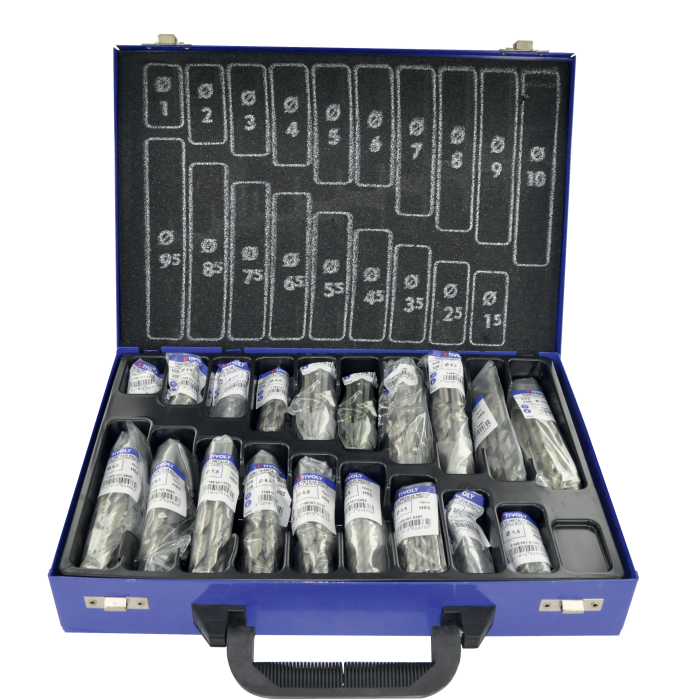 Tivoly metallipuuride komplekt – 170-osaline Ø 1–10 mm, täielikult lihvitud HSS, T-Line