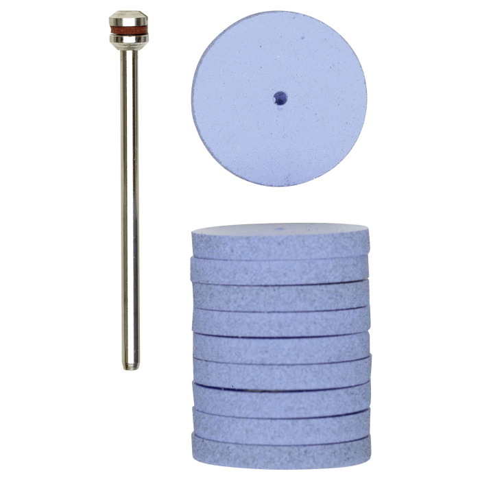 Proxxon Silikoonist poleerimiskettad MICROMOT 28294 – 10 tk, Ø 22 mm + kinnitusvarras