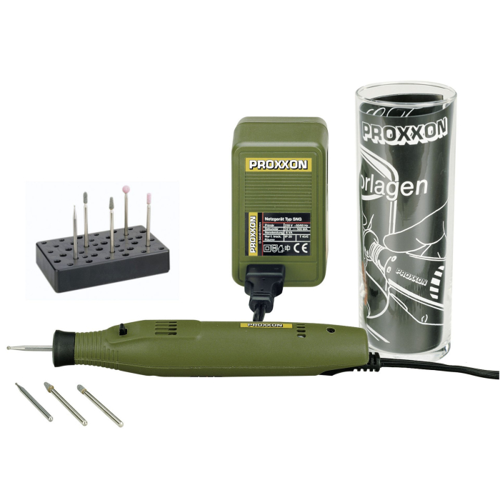 Proxxon graveerimis komplekt GG12KIT 28635 - 230 V, 20,000rpm