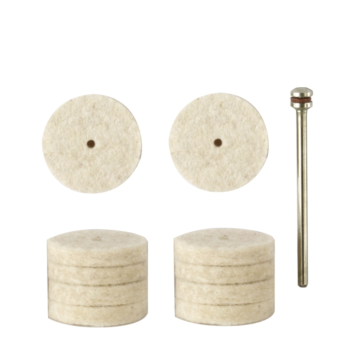 Proxxon Vildist poleerimiskettad 28798 – 10 tk, Ø 22 mm + kinnitusvarras