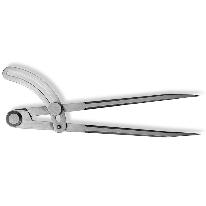 Sirkel täppisjoonlaud – 150 mm, reguleeritavad teravikud, ergonoomiline sang, mudel 478.101-x