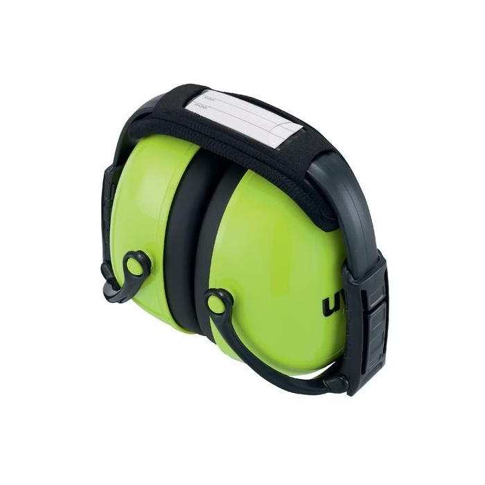 Kõrvaklapid Uvex K2 kokku klapitavad. SNR: 31dB, neoon roheline