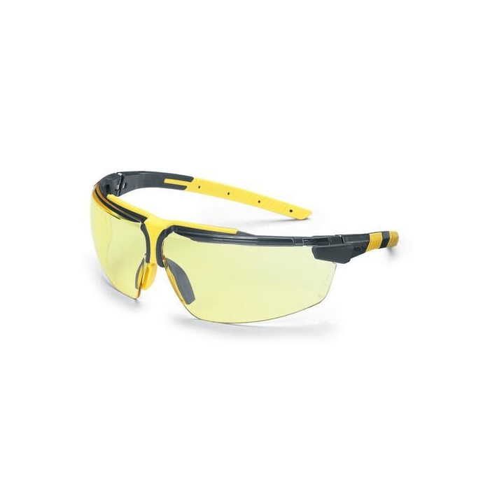 Kaitseprillid Uvex i-3 s kollane lääts, supravision HC/AF kattega lääts, raam antrasiit/kollane
