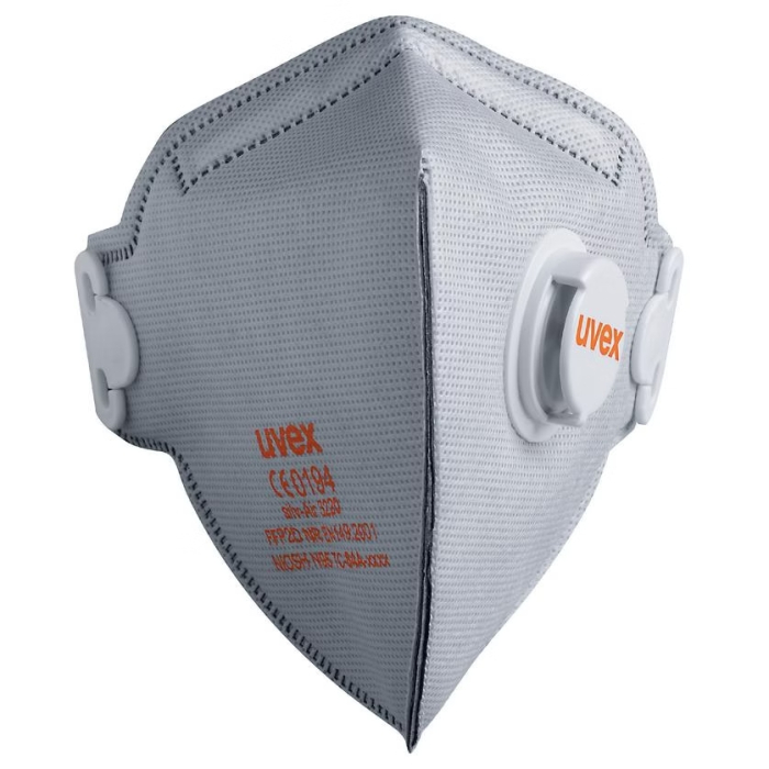 Face mask Uvex silv-Air classic 3220 FFP2 foldable  with valve, with carbon layer