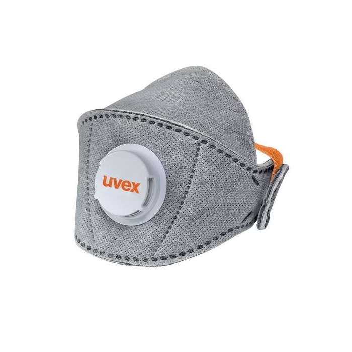 Tolmumask UVEX silv-Air 5220+ Premium Carbon FFP2 volditav, klapiga, suurema suurusega
