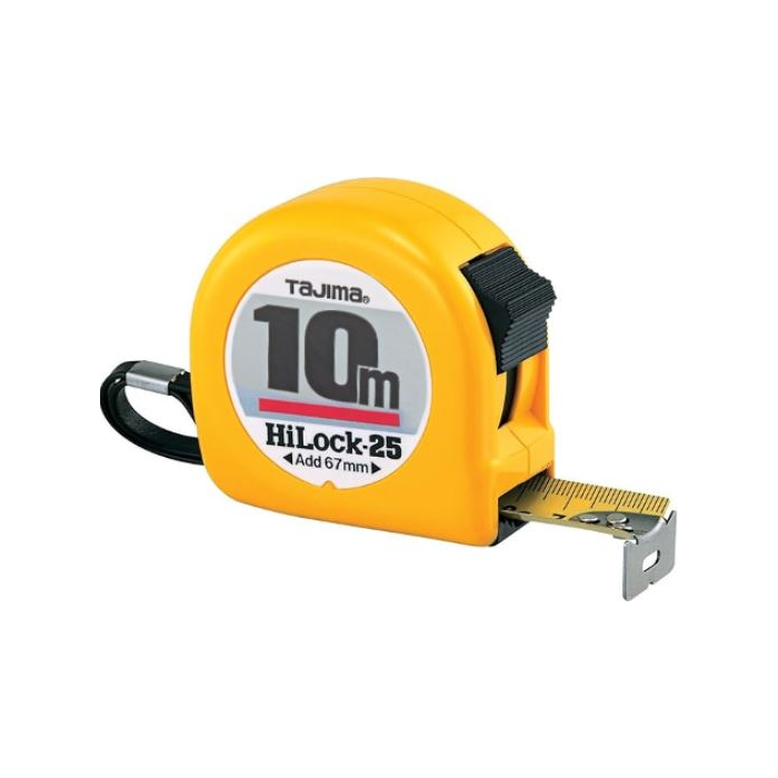 Tajima mõõdulint HI LOCK 10mx25mm, kollane