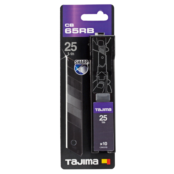 Tajima varutera DORA Razar Black 25mm, 10tk