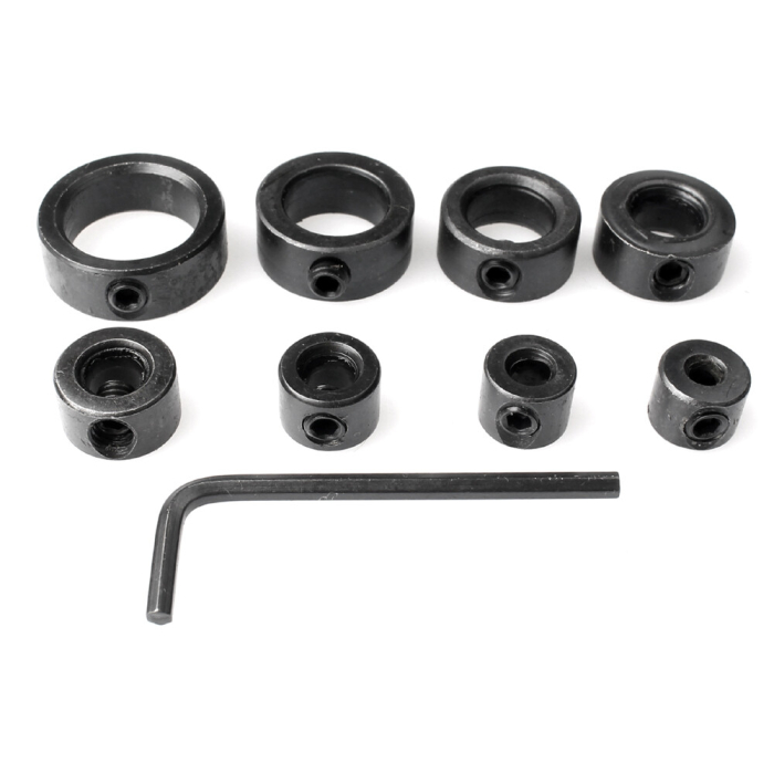 Tamoline puurisügavuse piirajate komplekt – 9 tk, universaalne sobivus, kompaktne disain