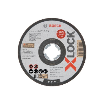 Lõikeketas 125x1x22.23mm, Standard INOX, X-LOCK