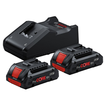 Akud + laadija Bosch GBA 18V / 2x4.0Ah ProCORE 18V + GAL 18V-40