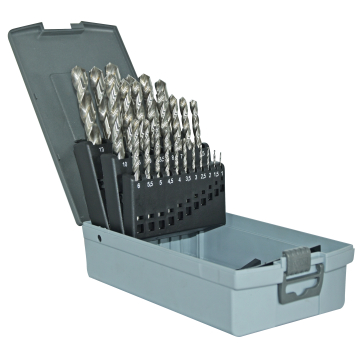 Tivoly metallipuuride komplekt – 25-osaline Ø1–13 mm, Split-Point, HSS, üleni lihvitud, T-Line