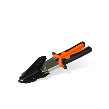 EDMA plastprofiili käärid – nurga all lõikamiseks, 65 mm roostevaba tera, vahetatav disain, vutlariga