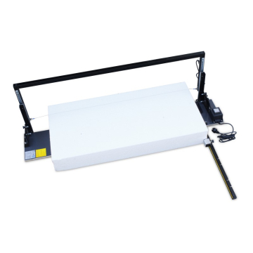 EDMA kuumtraadiga lõikelaud – penoplasti lõikamiseks, 330 mm sügavus, 1320 mm laius, reguleeritav nurk 0–90°