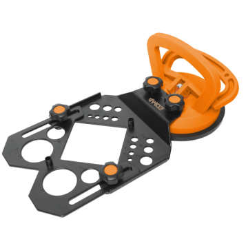 EDMA puurimisabinõu iminapaga – tsentreerimisavad 4–35 mm, ergonoomiline käepide, veejahutuse ühendused, eemaldatav iminapp