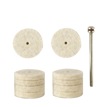 Proxxon Vildist poleerimiskettad 28798 – 10 tk, Ø 22 mm + kinnitusvarras