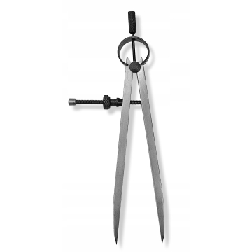 Sirkel vedruga – 250 mm, karastatud terasotsad, mudel 479, vedru mehhanism, kompaktne disain