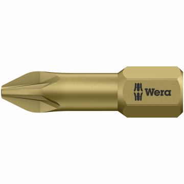 Wera 855/1 TH torsioonotsak – PZ2 x 25 mm, 1/4" kuuskant, eriti kõva teras, 10 tk