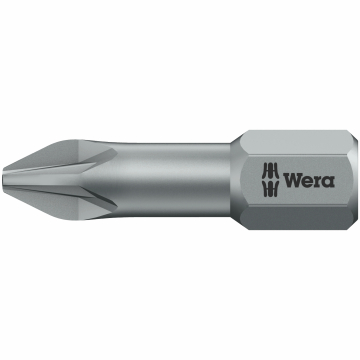 Wera 855/1 TZ torsioonotsak – Pozidriv PZ 2, 25 mm, 1/4" kuuskant, torsioonitsoon