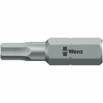 Wera 840/1 Z otsak HEX-PLUS 7/32" x 25 mm – 1/4" kuuskant, vastupidav, Tšehhi tootmine
