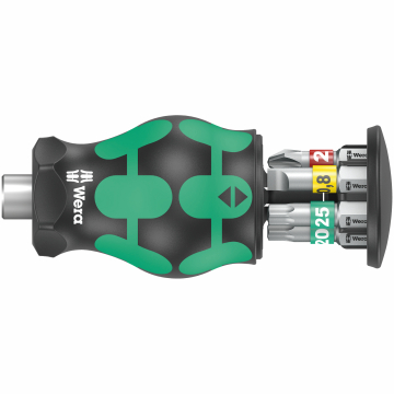 Wera Kraftform Kompakt mini kruvikeeraja, 6x PH, TORX, otsakud