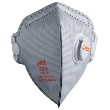 Face mask Uvex silv-Air classic 3220 FFP2 foldable  with valve, with carbon layer