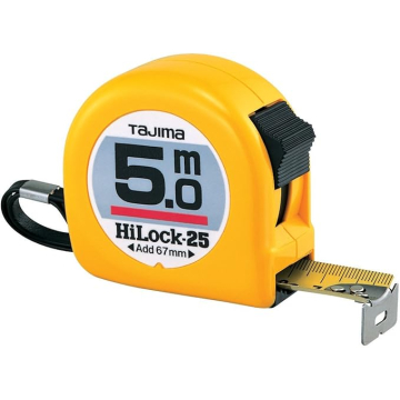 Tajima mõõdulint HI LOCK 5mx25 mm, kollane