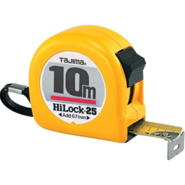 Tajima mõõdulint HI LOCK 10mx25mm, kollane