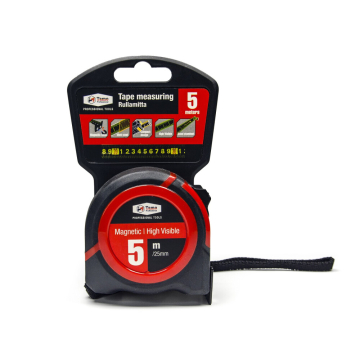 Tamoline mõõdulint – 5 m, 25 mm, magnetiga, nailonkattega