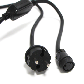 Tamoline pistik LED ribale – 1,5 m kaabel, 600W, IP44, PVC, Tamoline