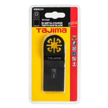 Tajima multitööriista bimetall saetera puidule, suure hambaga, sirge 34mm