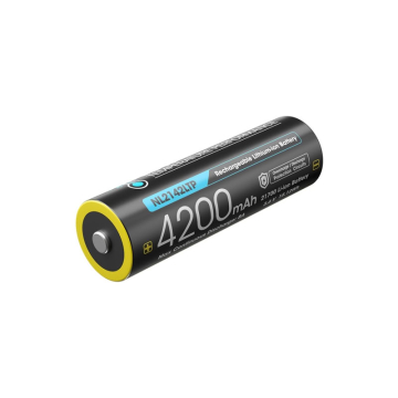 Nitecore NL2142LTP 21700 laetav liitiumioonaku – 4200mAh, külmakindel, 8A, nikliga klemmid