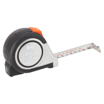 Mõõdulint roostevaba MTS 8mx25mm kahepoolse skaalaga, magnetiga