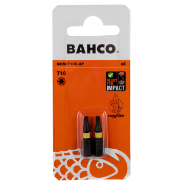 Bahco 66IM otsakud – TORX® T10, 25 mm, karastatud teras, 2 tk