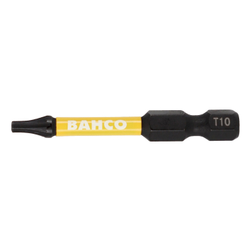 Bahco Torx T10 löögikindlad otsakud – 50 mm, 2 tk, torsioonikindel legeeritud teras