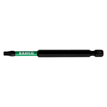 Bahco lööktorsioon otsakud – TORX® T20, 90 mm, 1/4" kuuskant, 2 tk, legeerteras, mangaanfosfaatviimistlus
