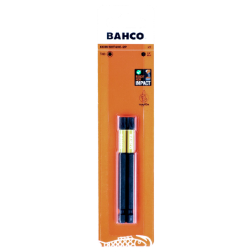 Bahco otsakud TORX® T40 – 90 mm, 2 tk, impact, torsioonitsooniga teras, värvikoodiga ots