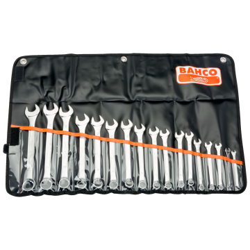 Lehtsilmusvõtmete komplekt Bahco 111M 6-22mm 17osa