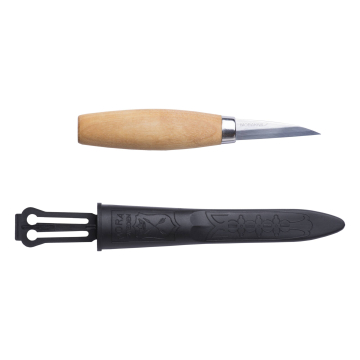 Morakniv 122 Nikerdusnuga – Lamineeritud Süsinikteras, 62 mm Sirge Tera, Kasepuidust Käepide