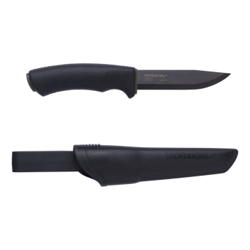 Morakniv Bushcraft BlackBlade™ nuga – 109 mm 3,2 mm süsinikterasest tera, DLC kate, TPE käepide, polümeertupp