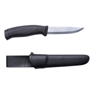 Morakniv Companion Välinuga – Must Käepide, 2.5 mm Roostevaba Tera, Tupp