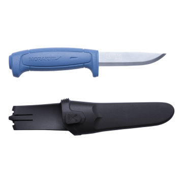 Morakniv Basic 546 Pussnuga – Sinine Käepide, 2.0 mm Roostevaba Teras Tera, Nupuga Tupp