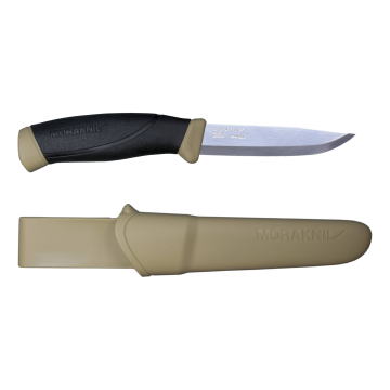 Morakniv Companion välinuga – 2.5 mm roostevaba teras tera, pehme haare, kõrbekarva