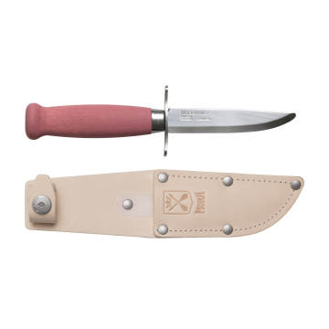 Morakniv Scout 39 Safe välinuga – 2.0 mm ümara otsaga roostevaba teras tera, kasest käepide, pohlatoon