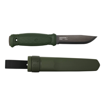 Morakniv Garberg BlackBlade matkanuga – täisteras, 3,2 mm süsinikteras, must DLC kate, polümeerkäepide ja tupp, 110 mm tera