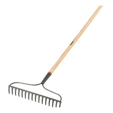 Truper aedniku reha 16 metallist piidega ja puit varrega, 137cm