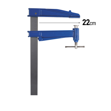Pitskruvi S, haara sügavus 20,5cm, libiseva T-käepidemega, max 7000N
