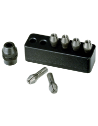 Proxxon Teraskolletide komplekt MICROMOT 28940 – 6 tk (Ø 1.0–3.2 mm) + pingutusmutter ja hoidik