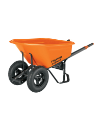 Truper Expert 120L kaherattaline käru tugeva HDPE-plastikust vanniga